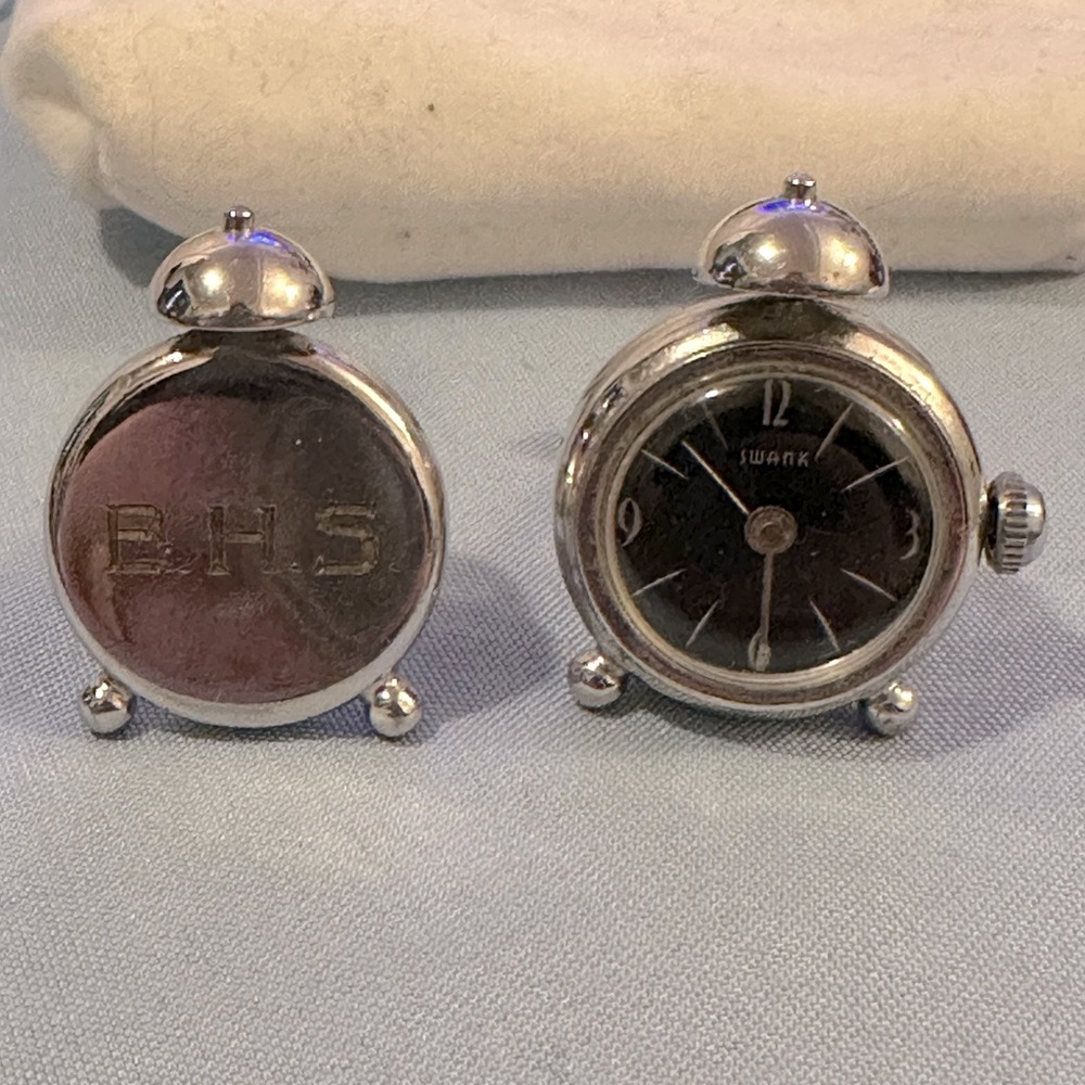 BHS Vintage clock cuff‎ links